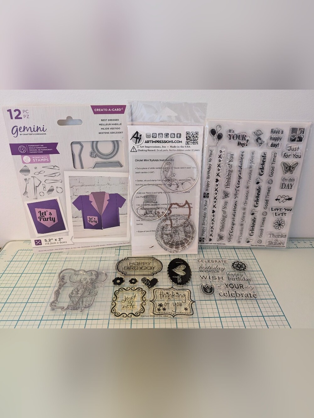 Clear Stamp Lot - Birthday Theme